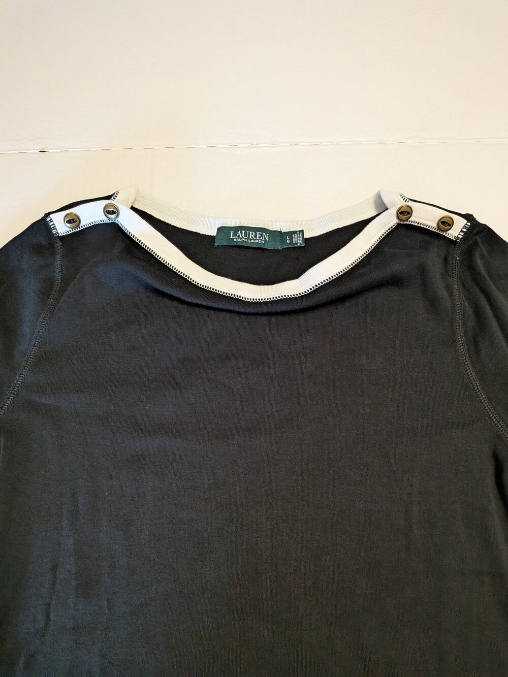 Lauren Ralph Lauren black Mid sleeve sweater